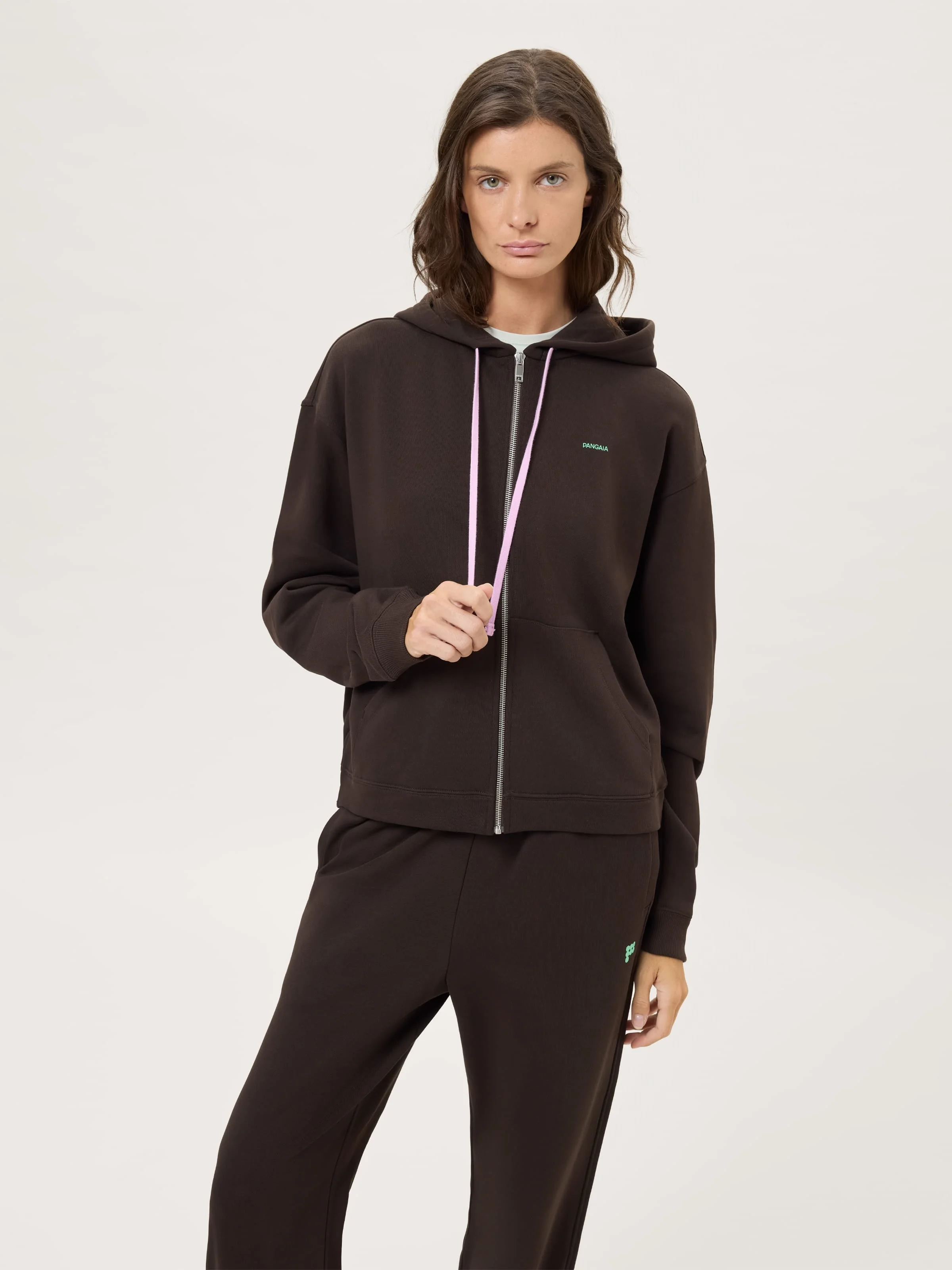 Womens Midweight Zip Up Hoodie - Obsidian Core - 1