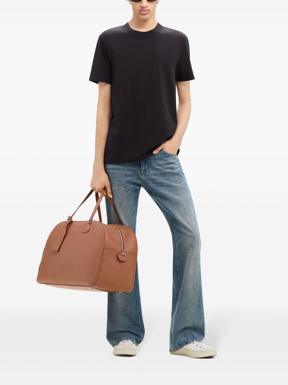logo-embroidered cotton T-shirt - 2