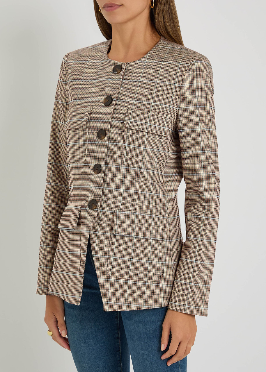 Veronica Beard Orrin Hounds Tooth Woven Jacket - 2