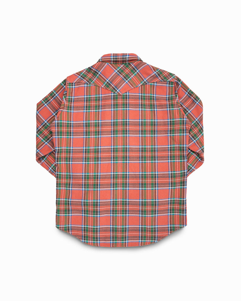 ULTRA HEAVY FLANNEL AMERICAN CHECK WESTERN SHIRT - RED &QUOT;THE WATERMELON MAN&QUOT; 5