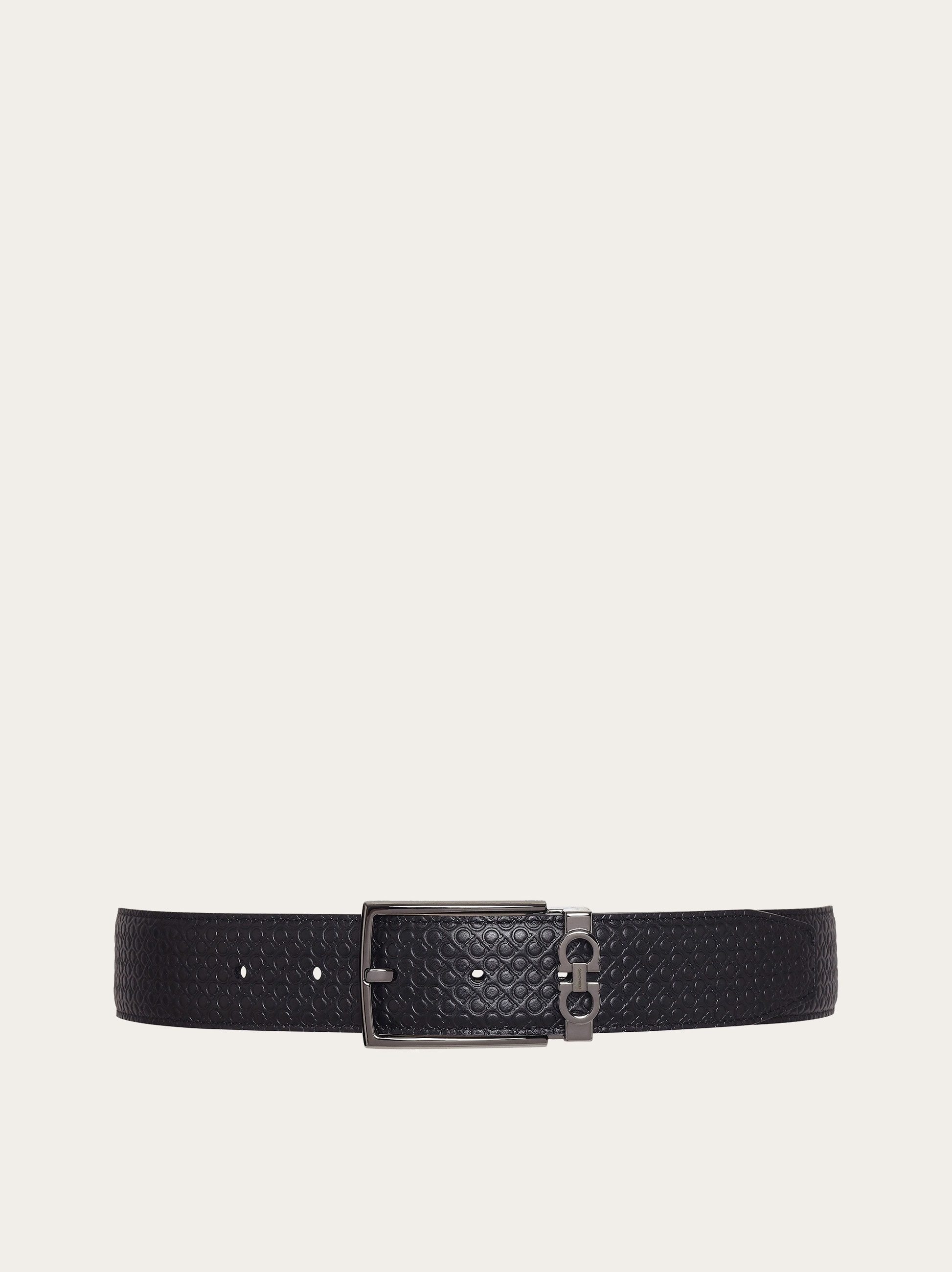 Reversible and adjustable Gancini belt - 1