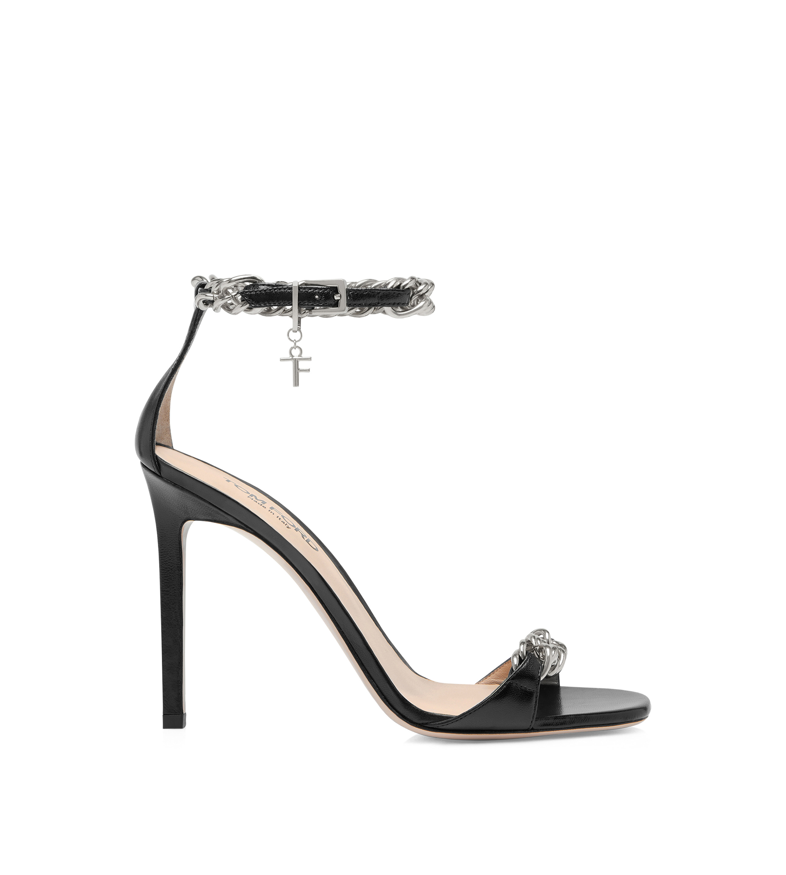 SHINY LEATHER ZENITH SANDAL - 1