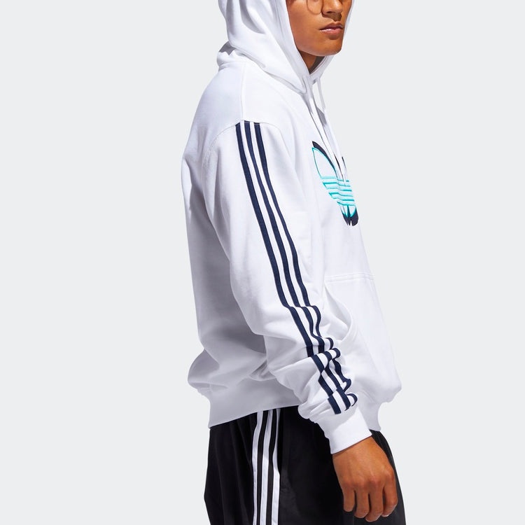 adidas originals Large logo Printing Sports Pullover White FM1502 - 3