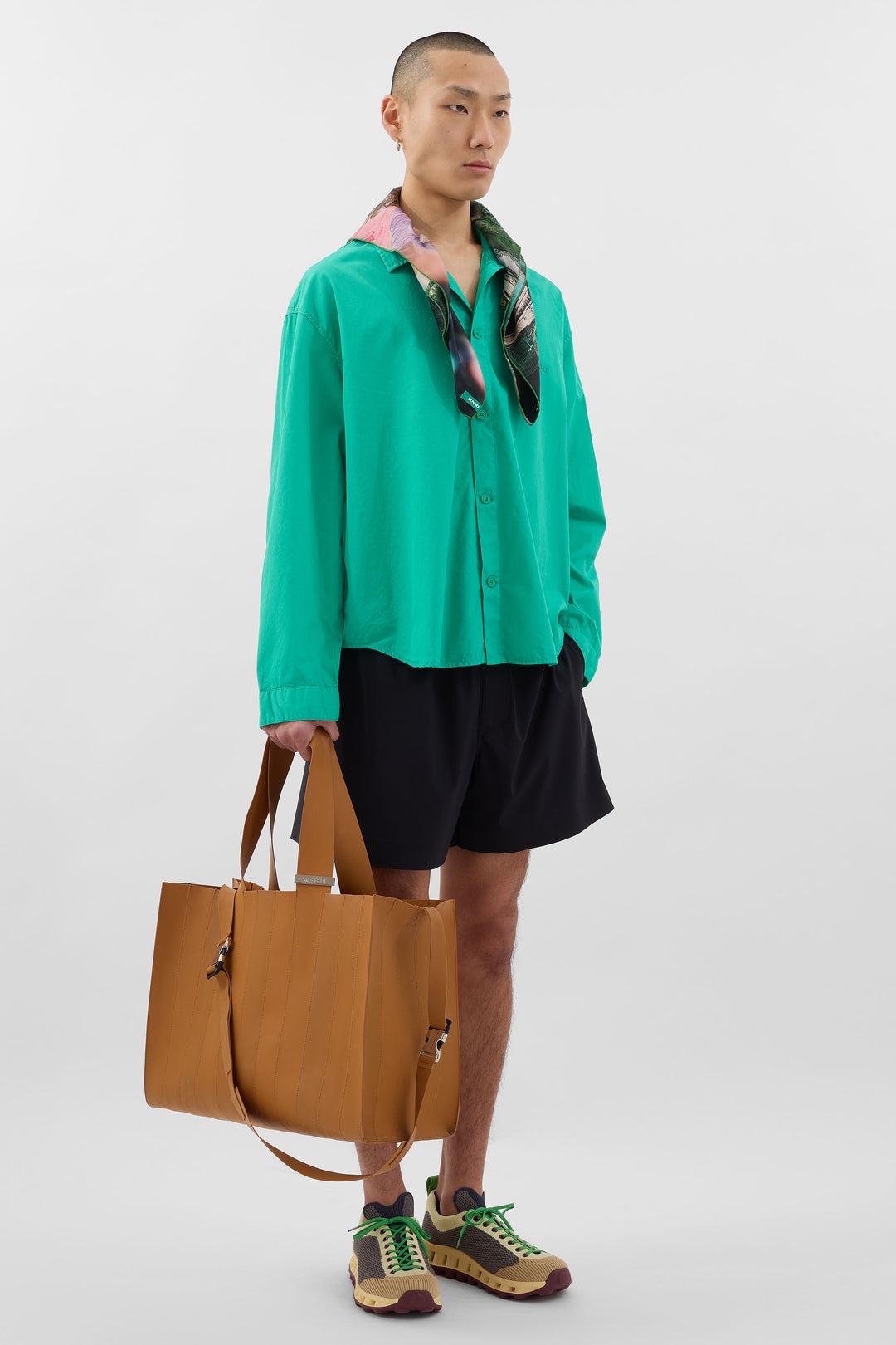 OVER SHIRT / peacock green - 3