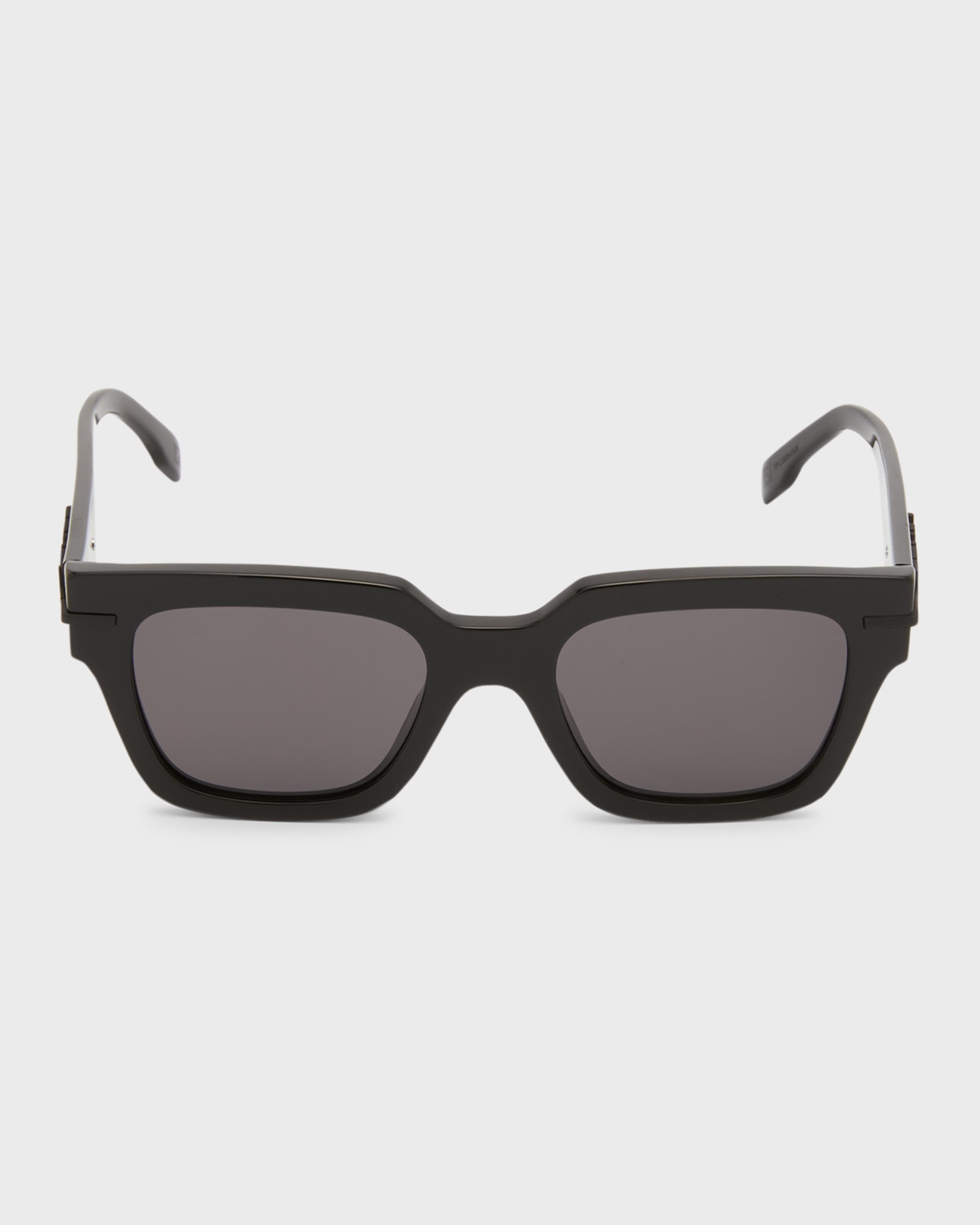 Men's Tonal Logo Acetate Square Sunglasses - 3