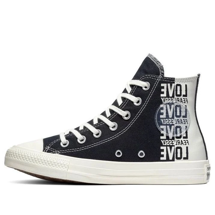 (WMNS) Converse Love Fearlessly Chuck Taylor All Star 'Black And White' 567309C - 1