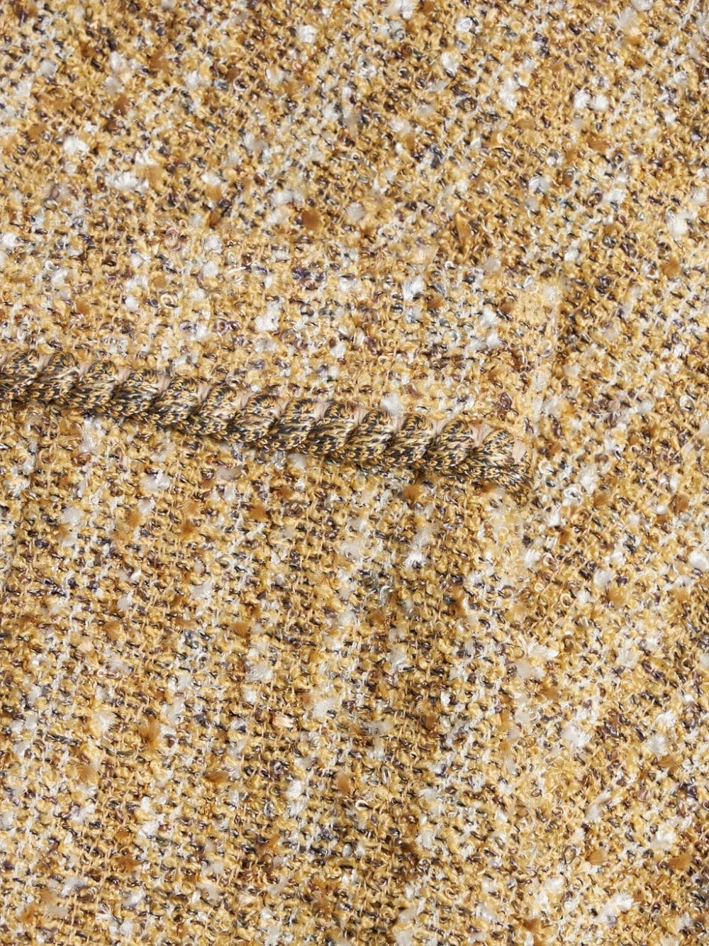 bouclÃ© high-waisted mini skirt - 6