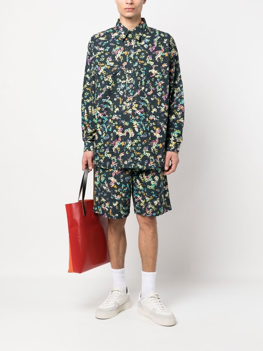 graphic-print long-sleeved shirt - 2