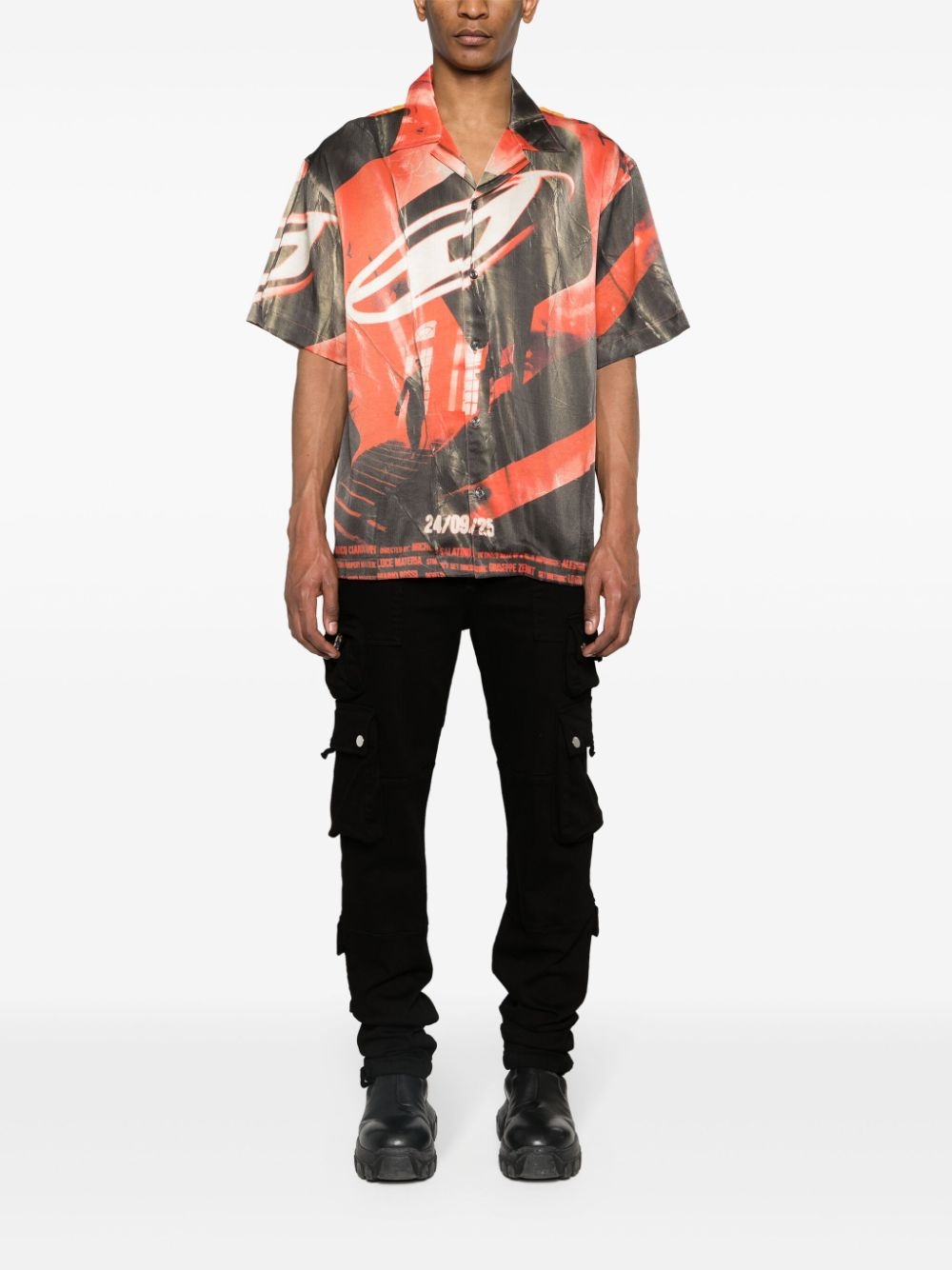 S-Hockney camp-collar shirt - 2