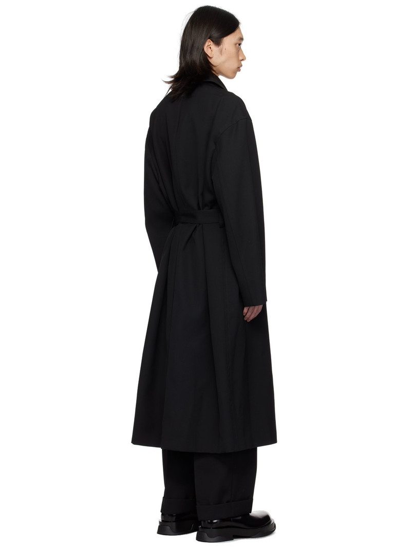 Black Belted Trench Coat 3