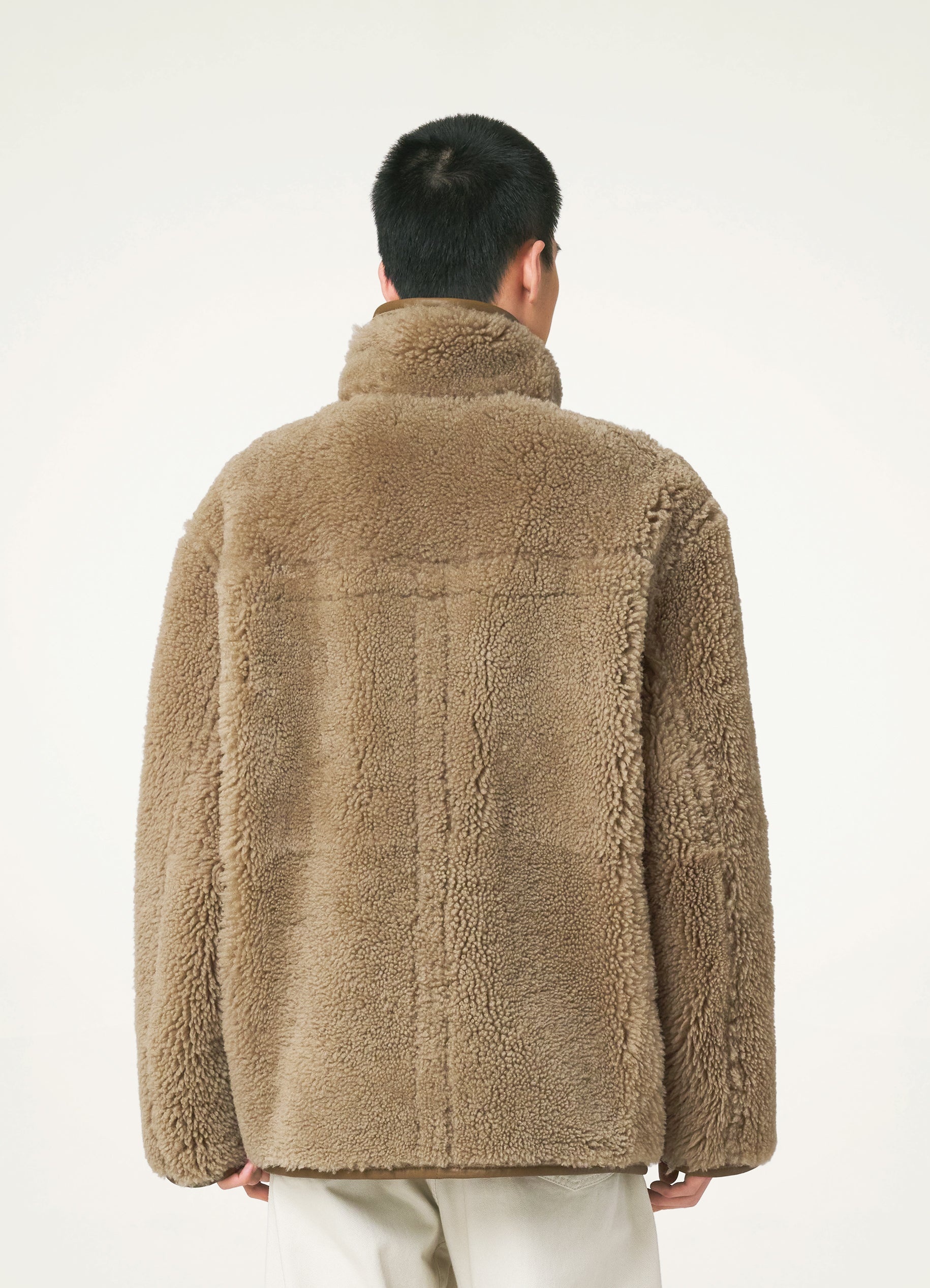 REVERSIBLE SHEARLING COAT - 7