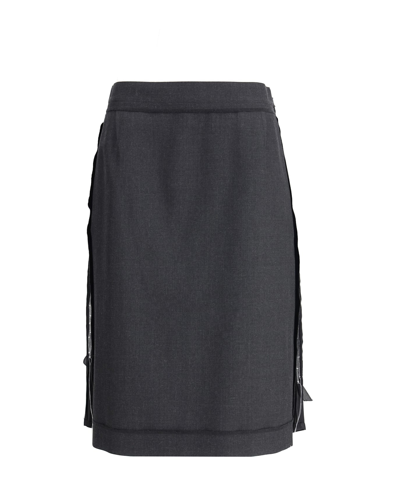 Wool Midi Skirt - 1