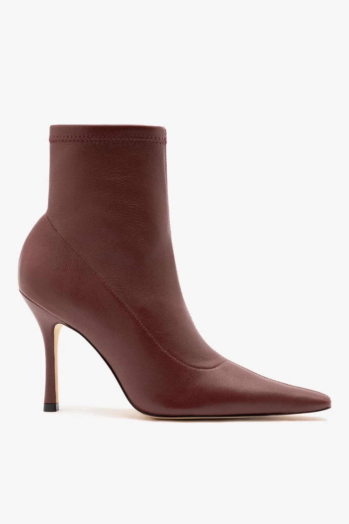 Mini Carine Boot Burgundy Stretch Leather - 1