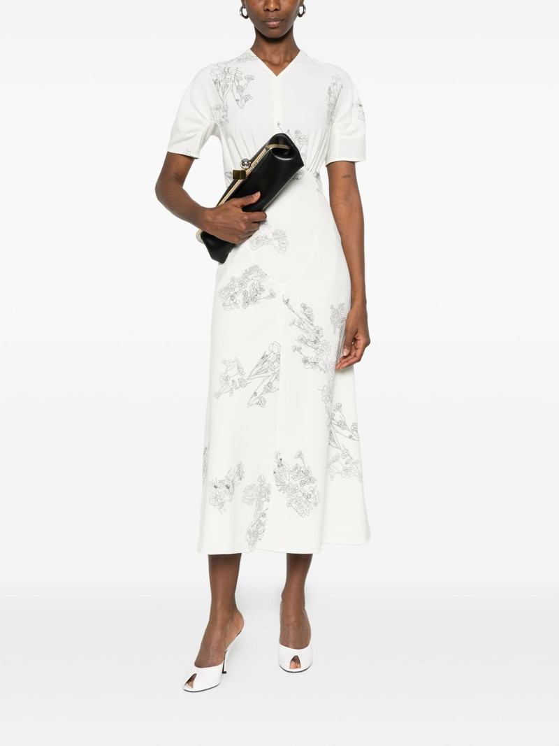 Victoria Beckham floral-print midi dress outlook