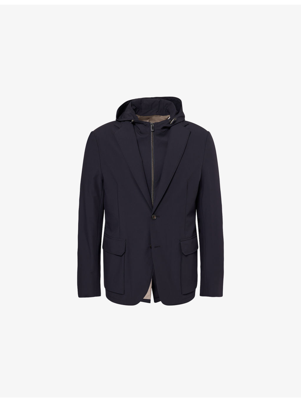 Outdoor Notched-Collar Waterproof Jacket - 1