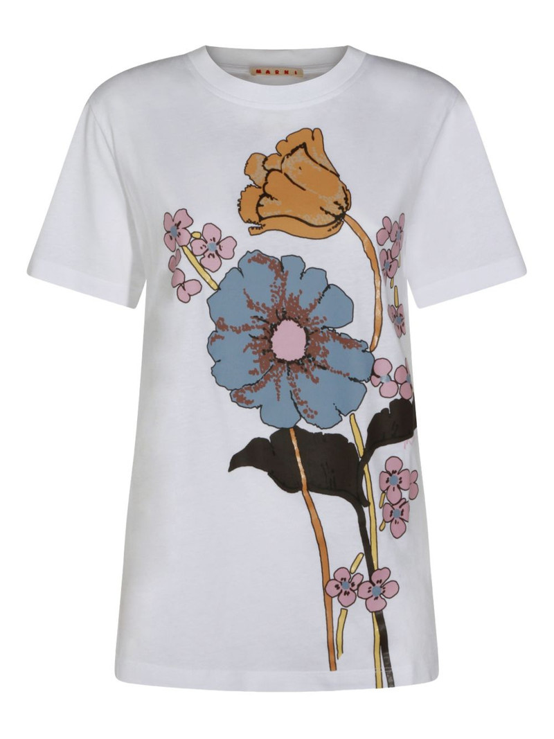 floral-print T-shirt 1