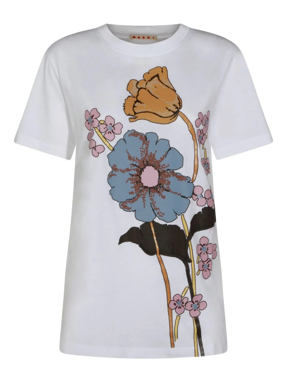 floral-print T-shirt - 1