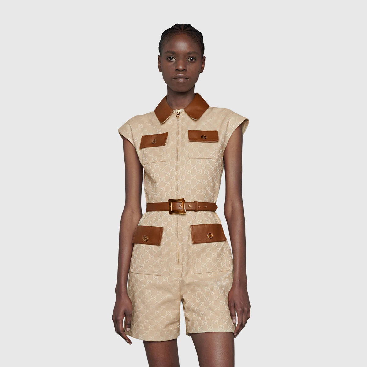 Gucci 100 GG canvas jumpsuit - 3