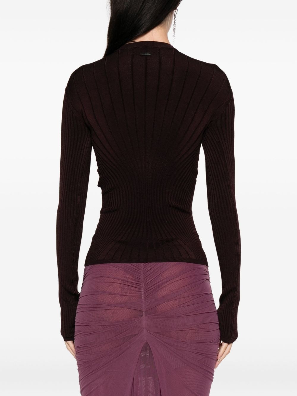ribbed long-sleeve top - 4