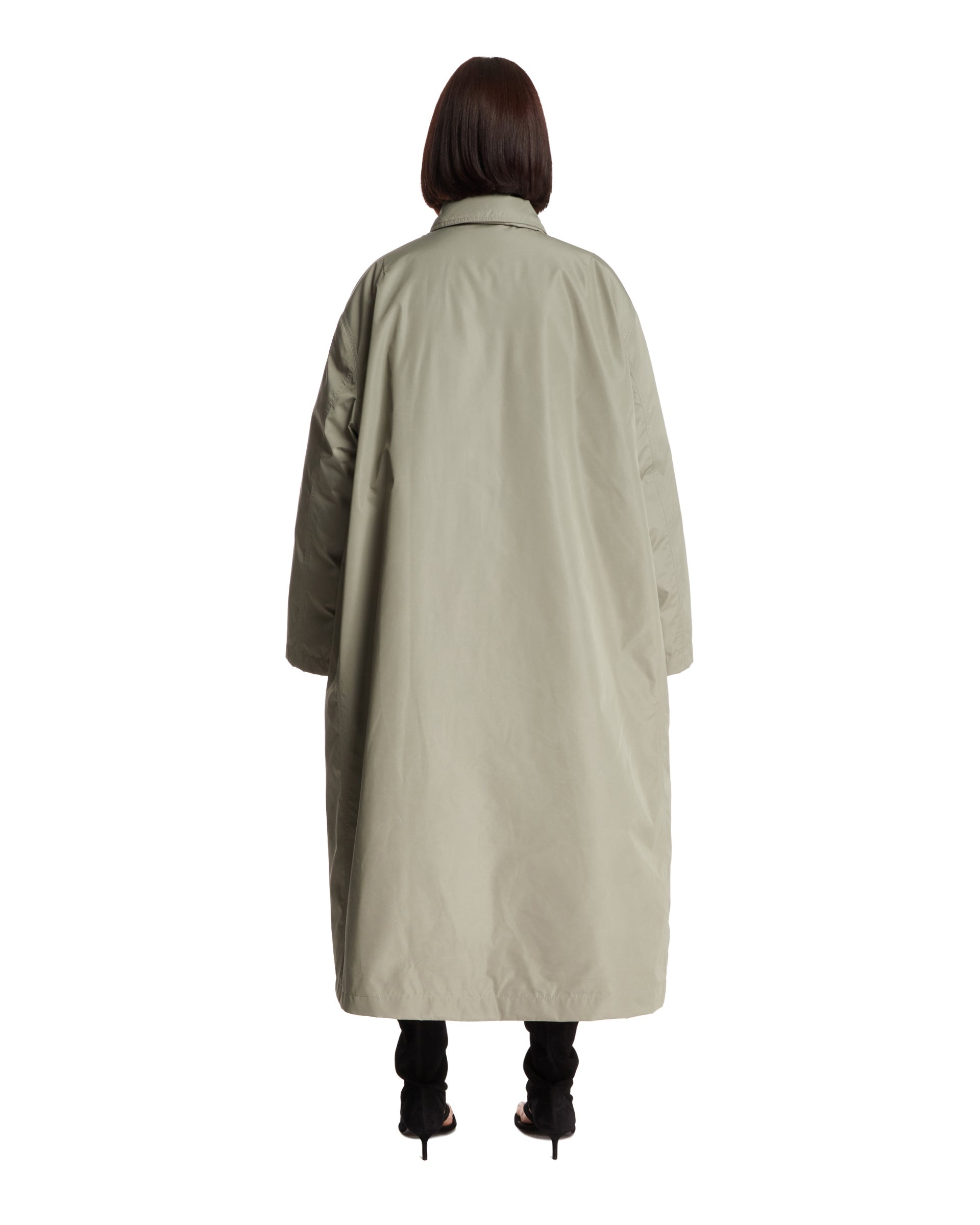 Green Oversized Long Coat - 3