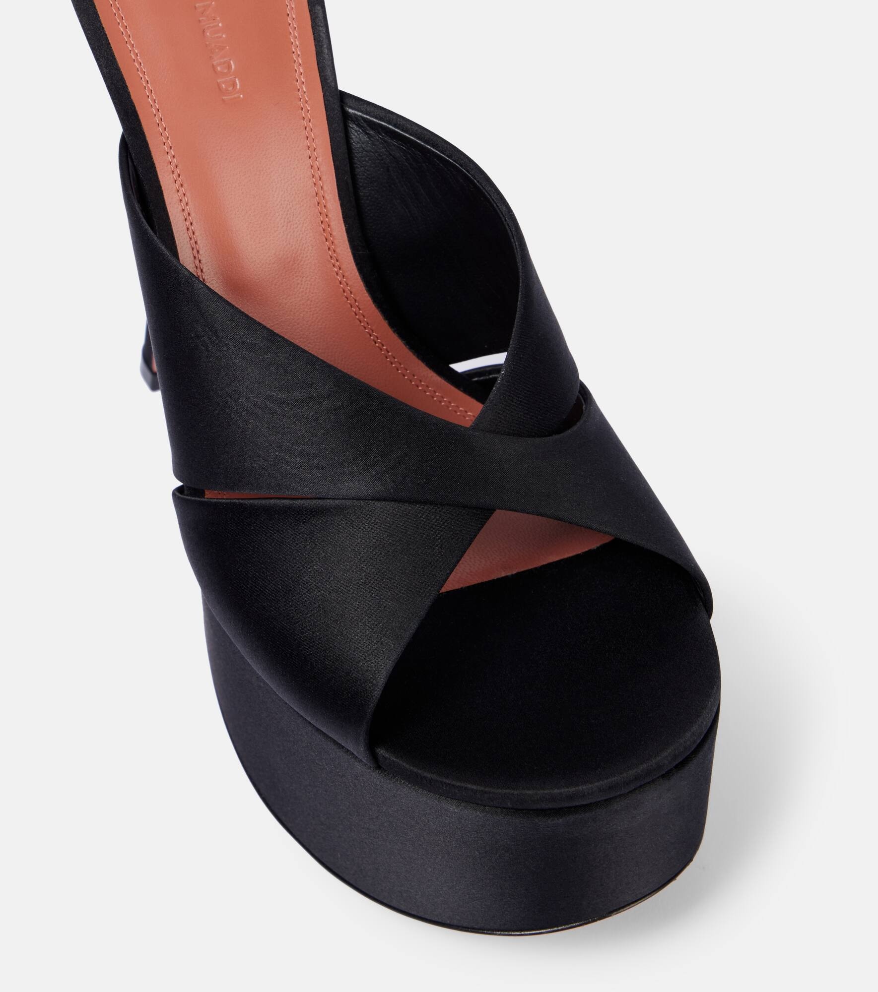Salma 155 satin platform mules - 5