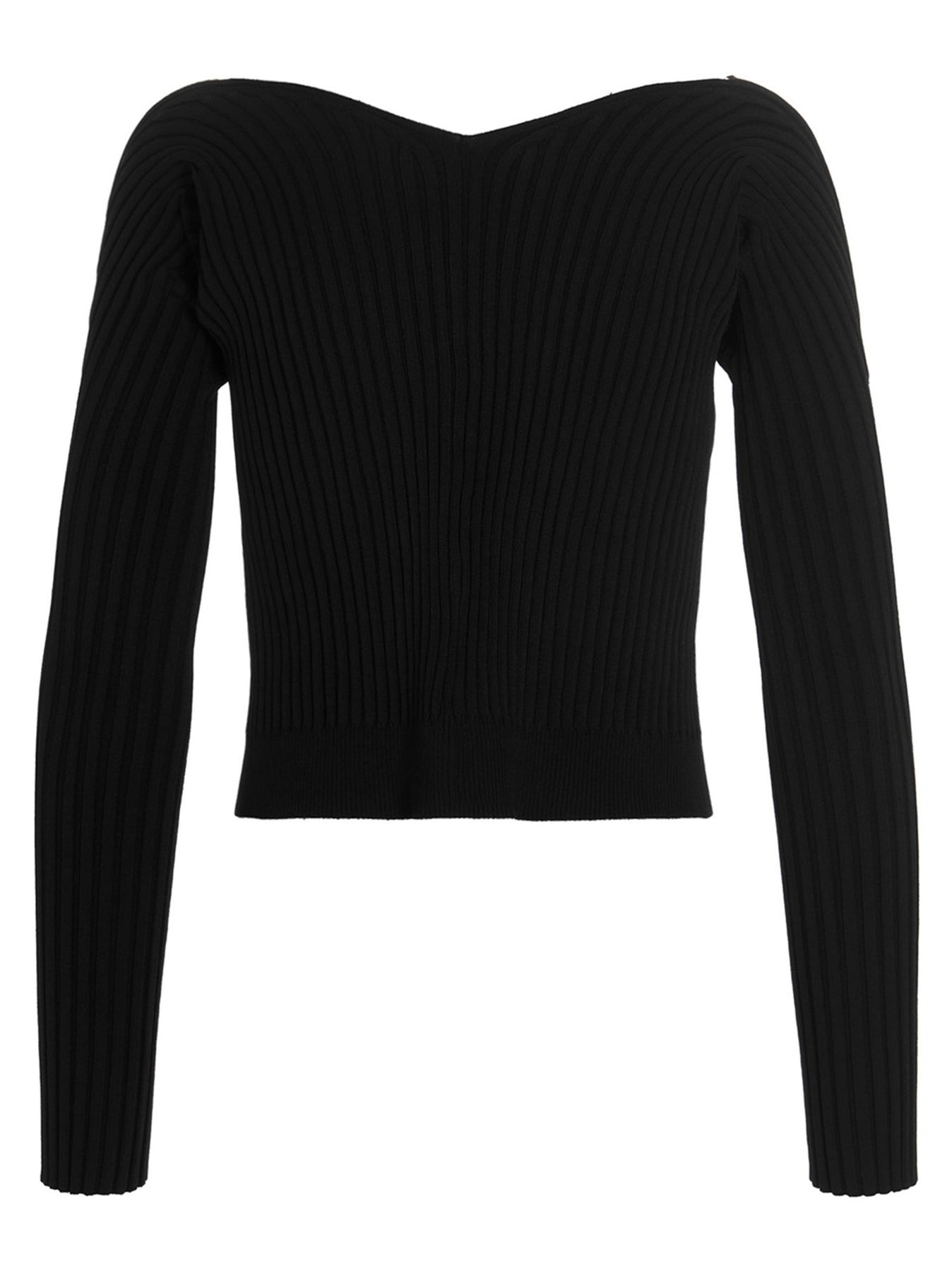 Le Maille Pralu Longue Sweater, Cardigans Black - 2