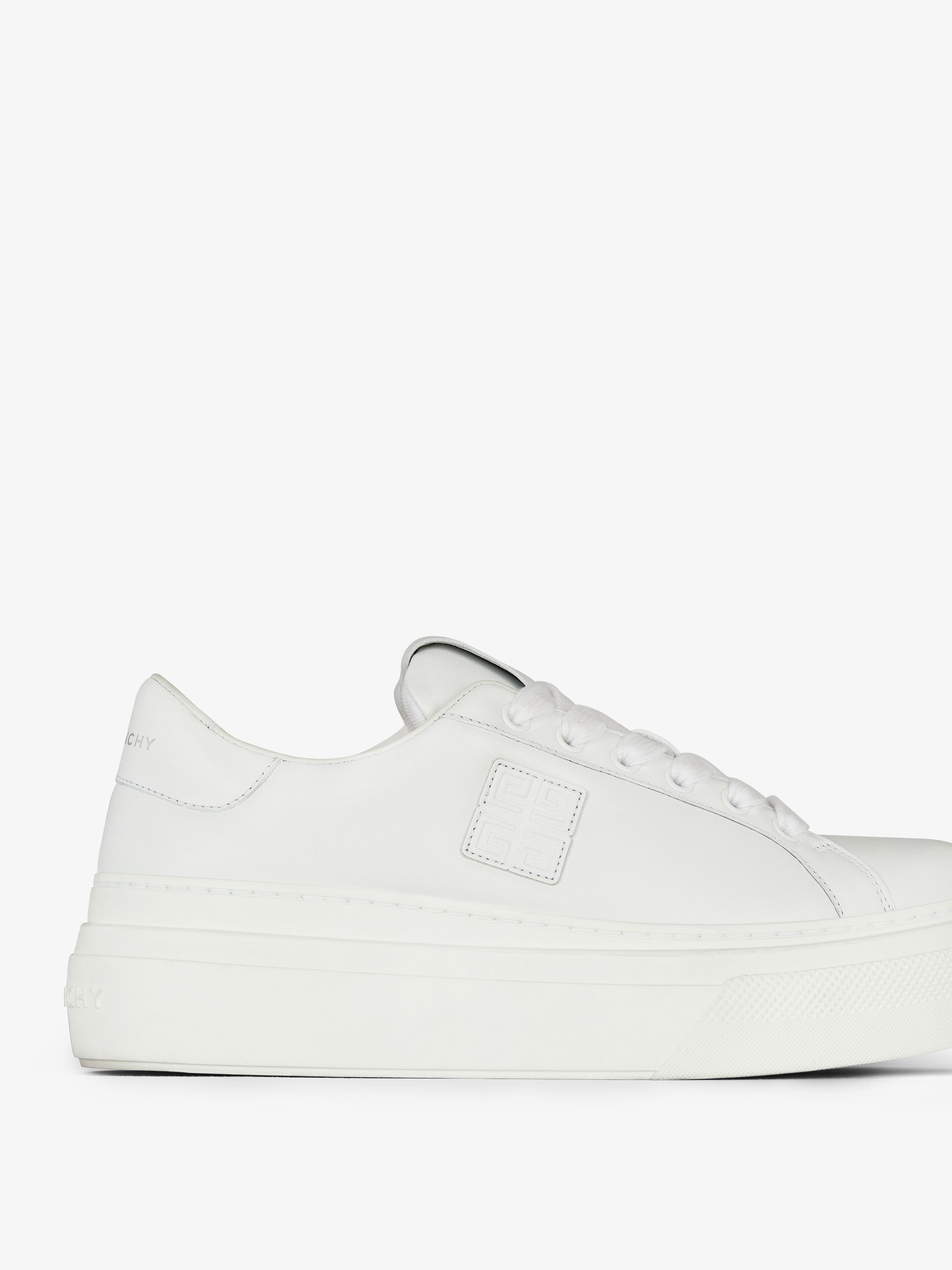CITY PLATFORM SNEAKERS IN LEATHER - 6