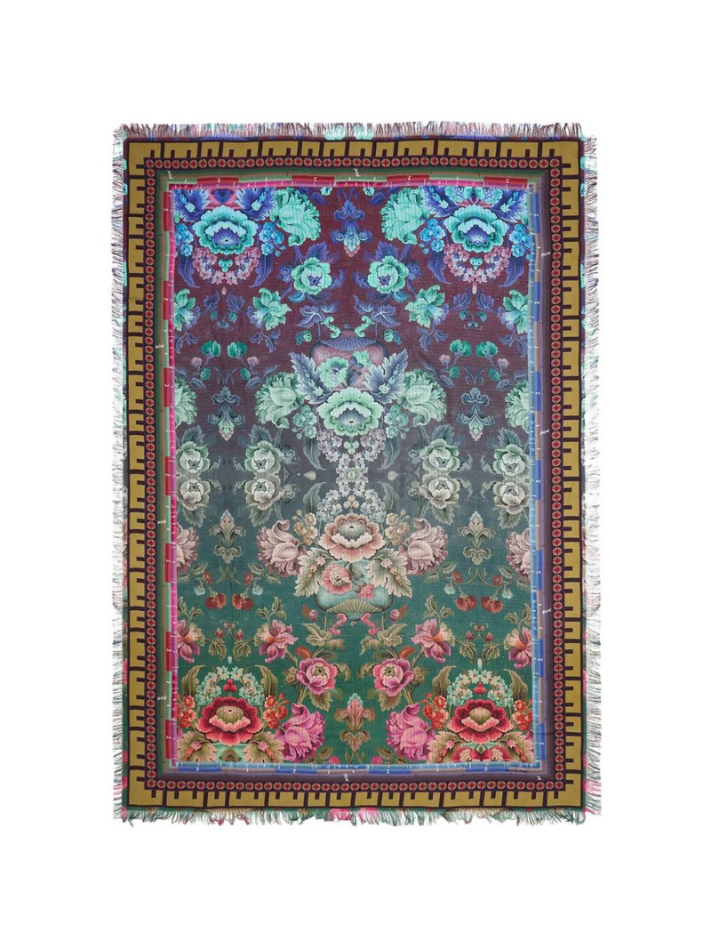 Aloeuw floral-print silk scarf 1