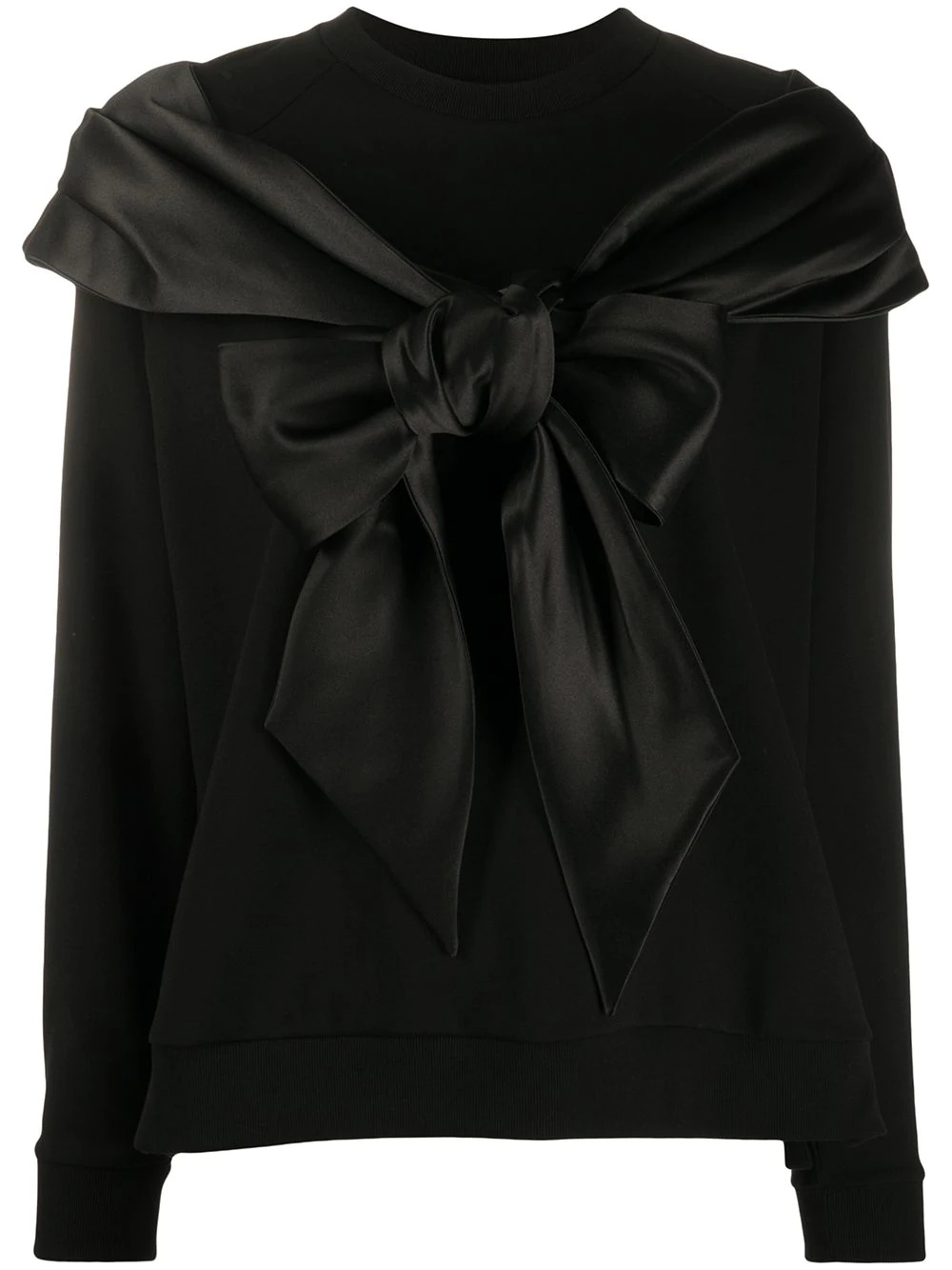 bow detail sweatshirt - 1