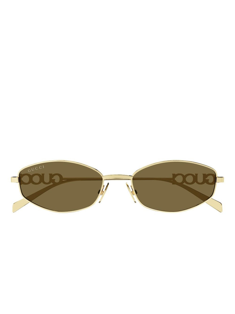 oval-frame sunglasses 1