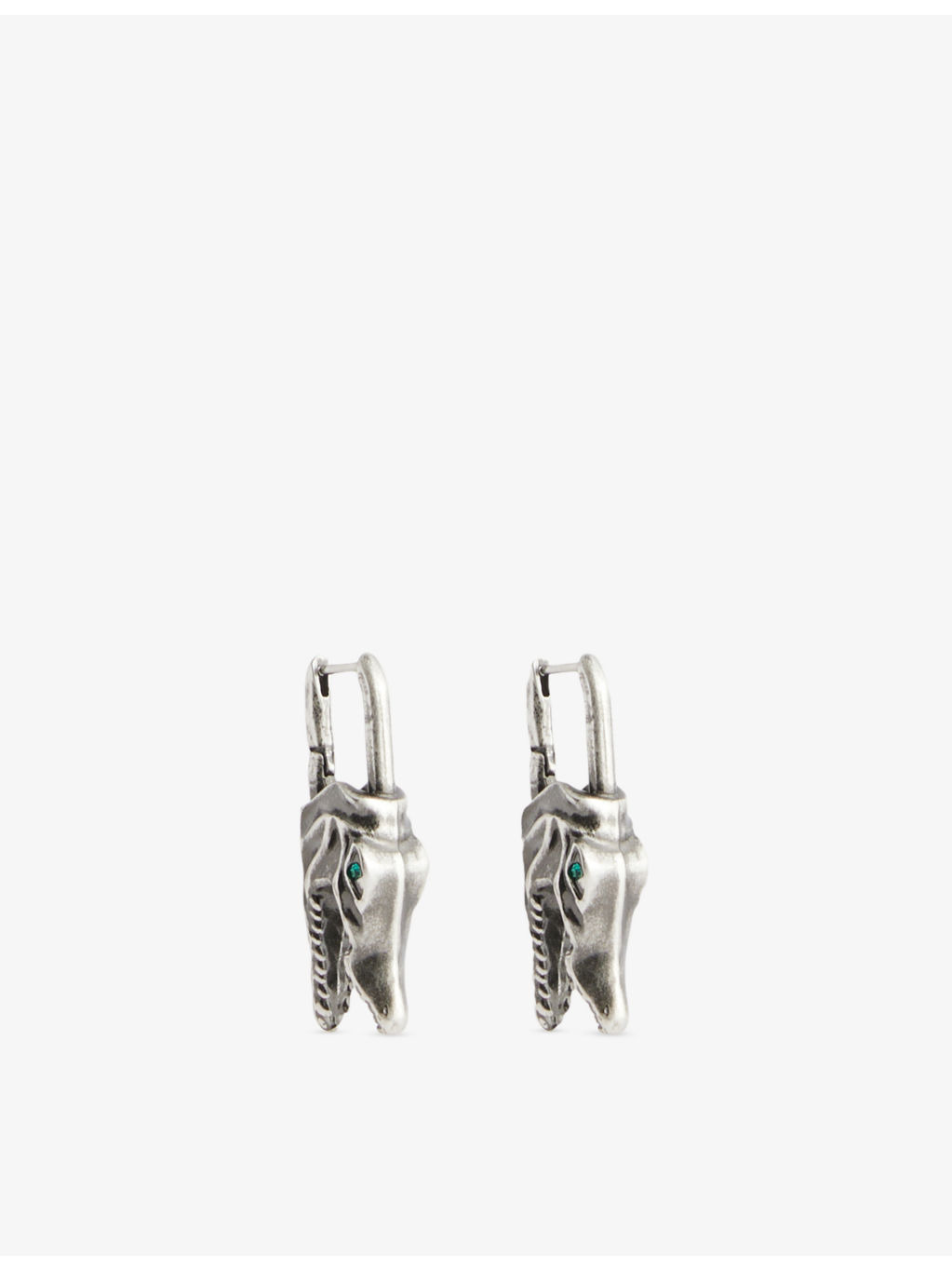 Crocodile Stainless Steel Hoop Earrings - 2