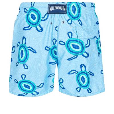 Vilebrequin Men Swim Trunks Mosaic Turtles outlook