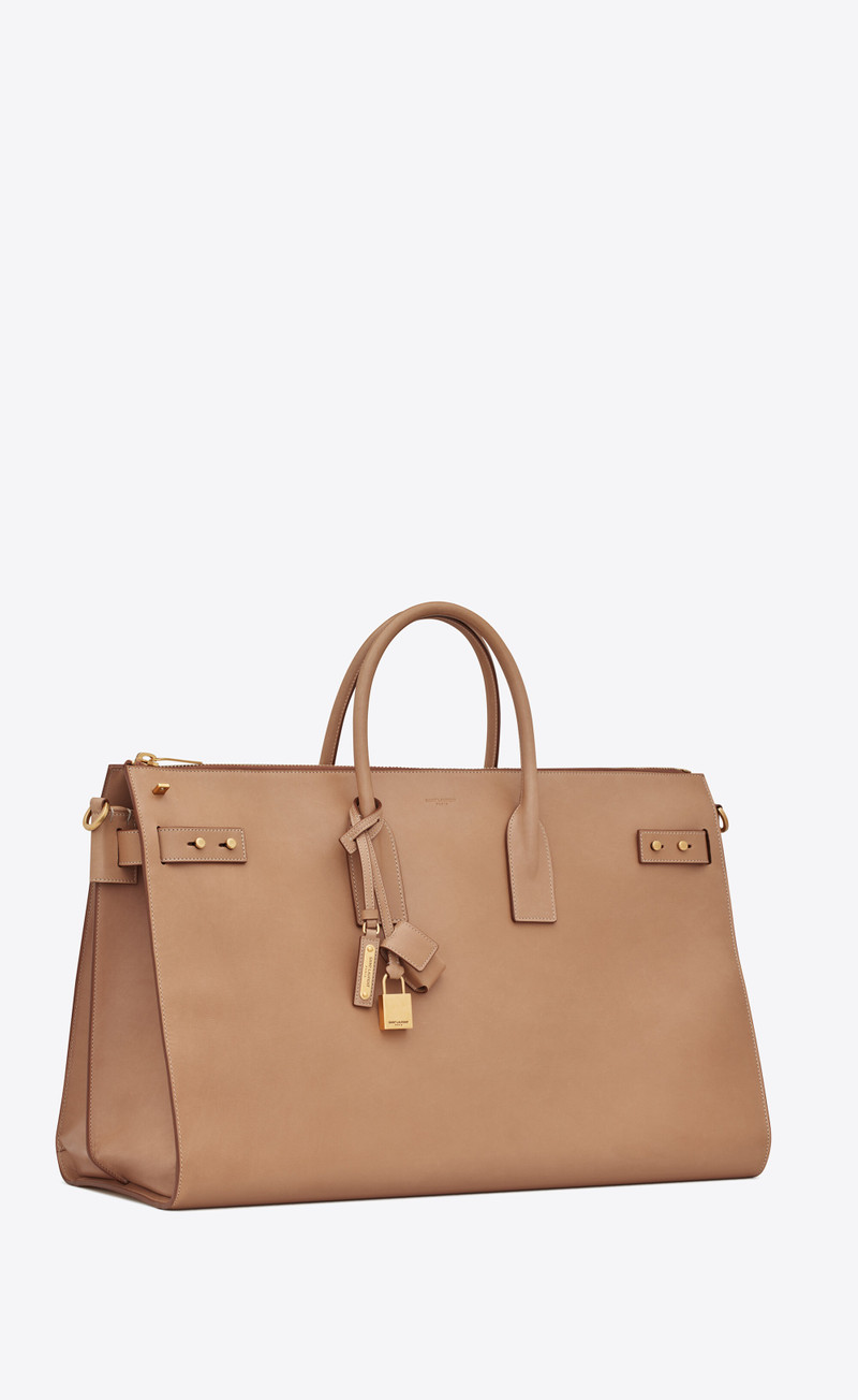 sac de jour 48h duffle bag in vintage vegetable-tanned leather 4