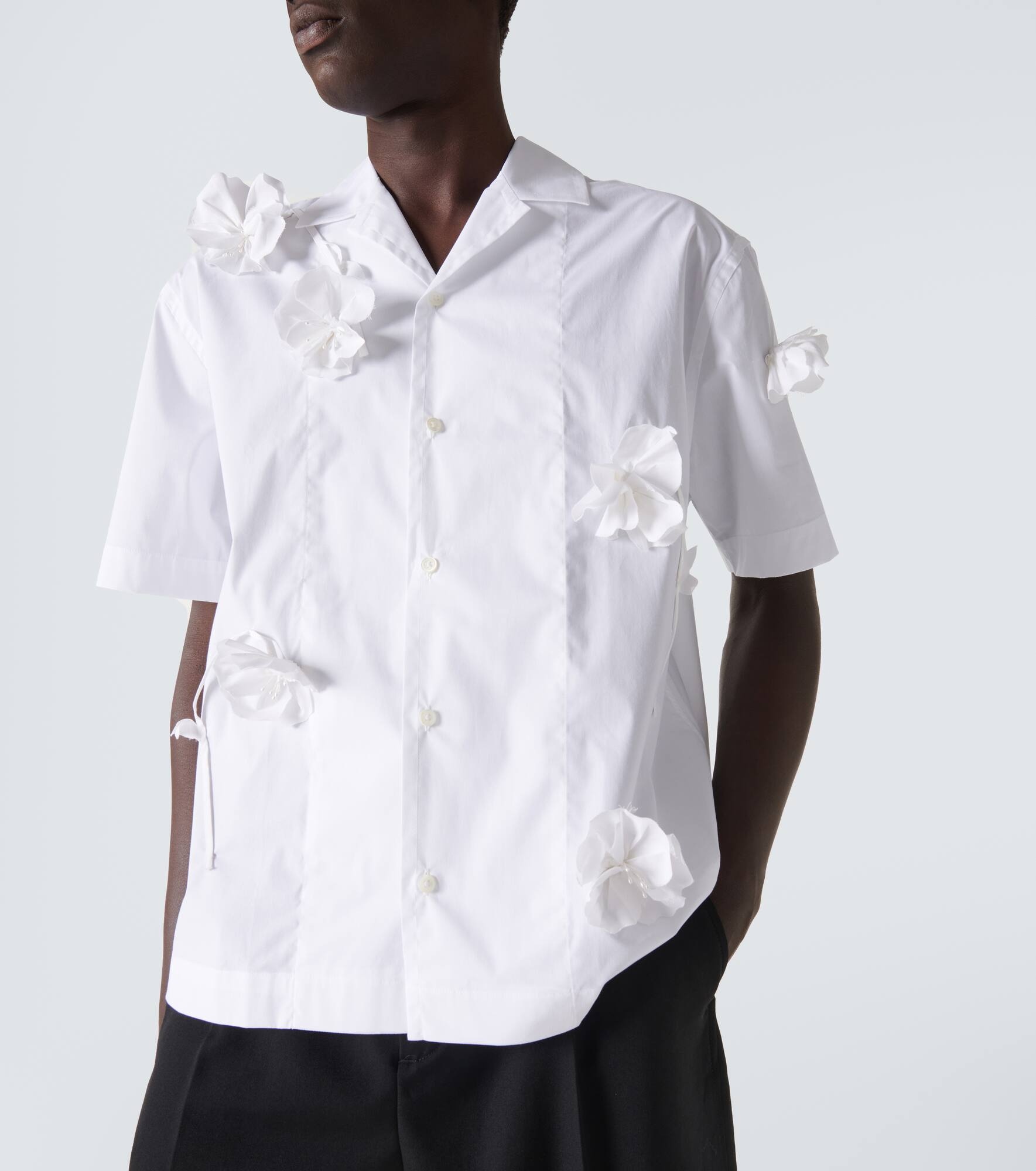 La Chemise Jean cotton-blend bowling shirt - 5