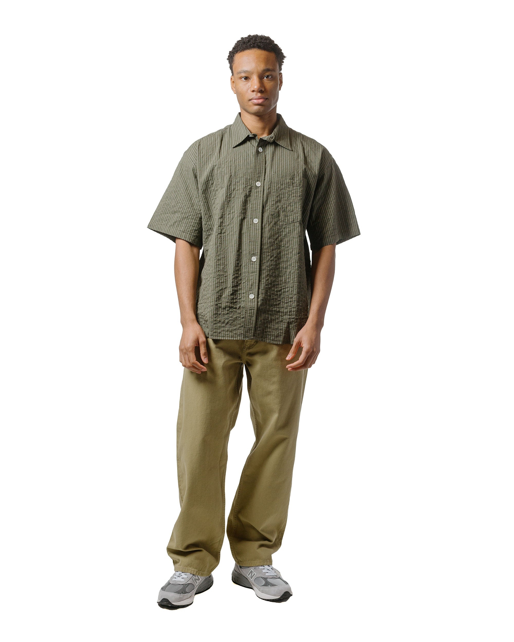 Mogens Relaxed 5 Pocket Heavy Twill Moss Green - 4