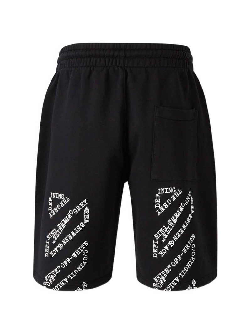 Off-White drawstring printed shorts outlook