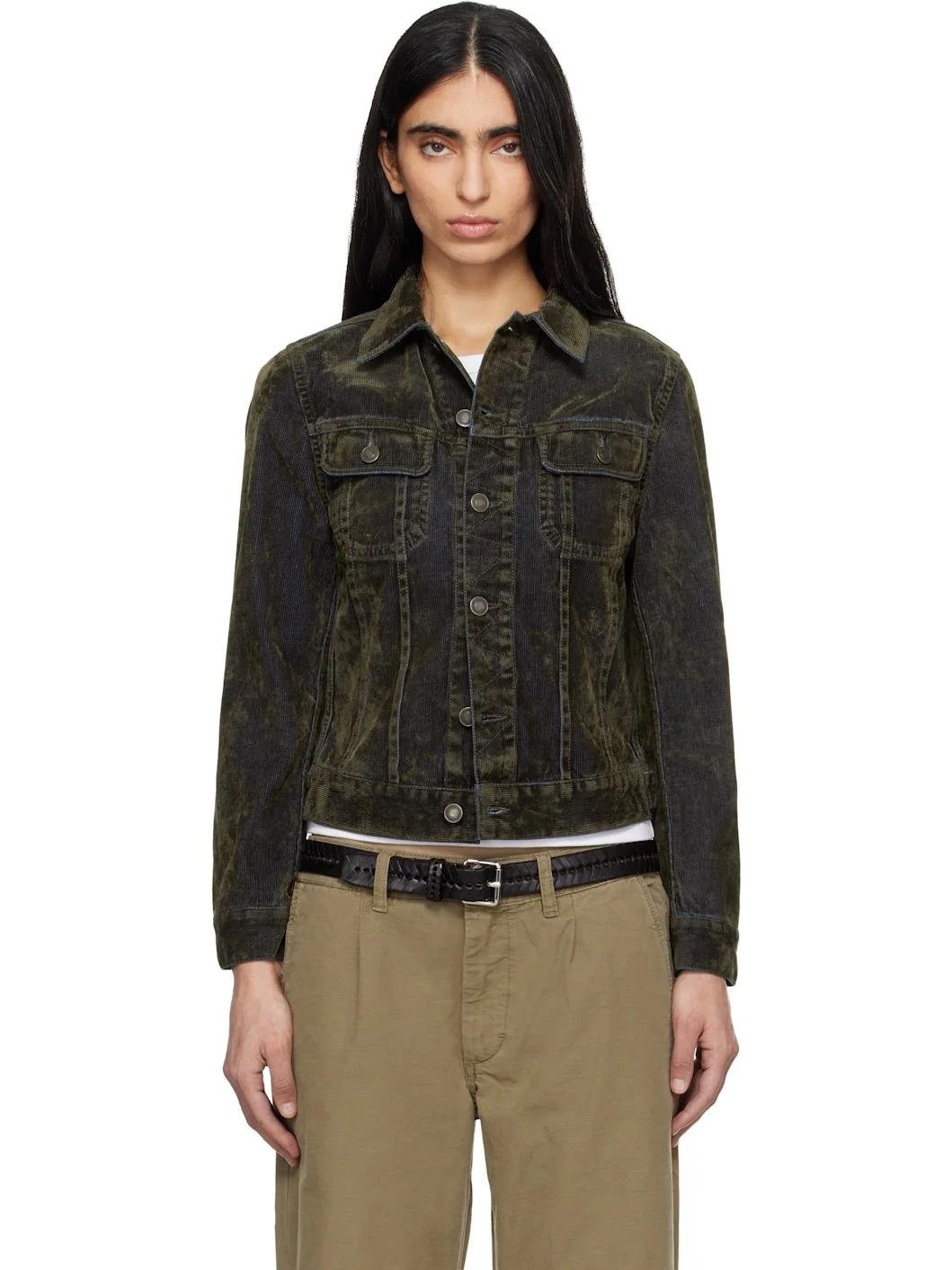 Khaki Elsa Denim Jacket - 1