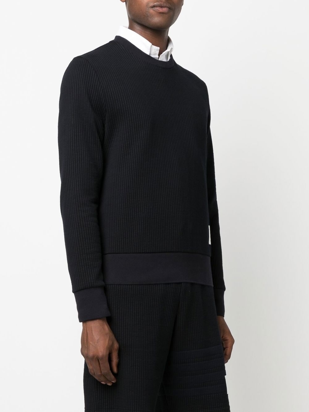 4-Bar seersucker sweatshirt - 3