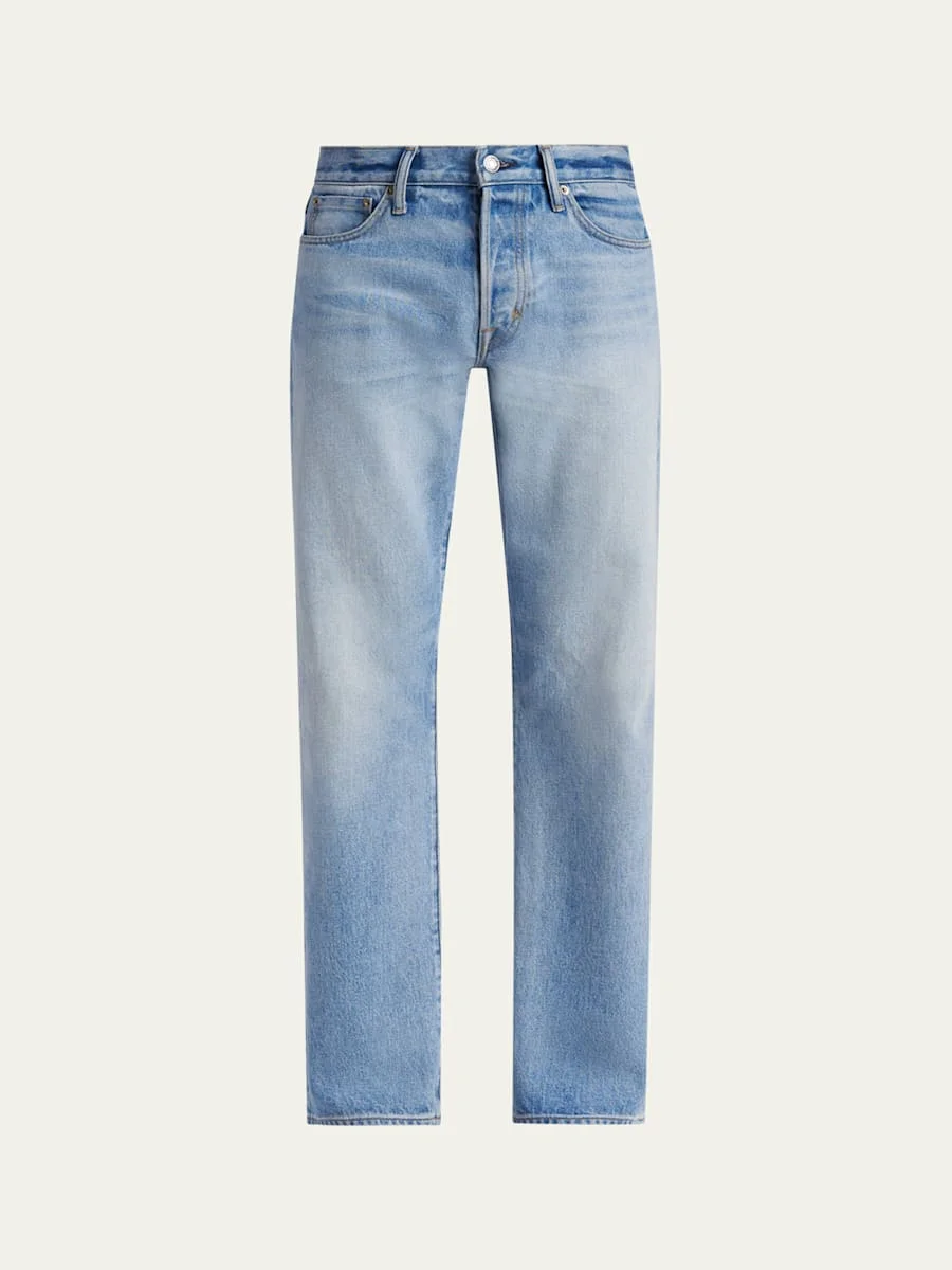 Men's Straight Five-Pocket Jeans - 1