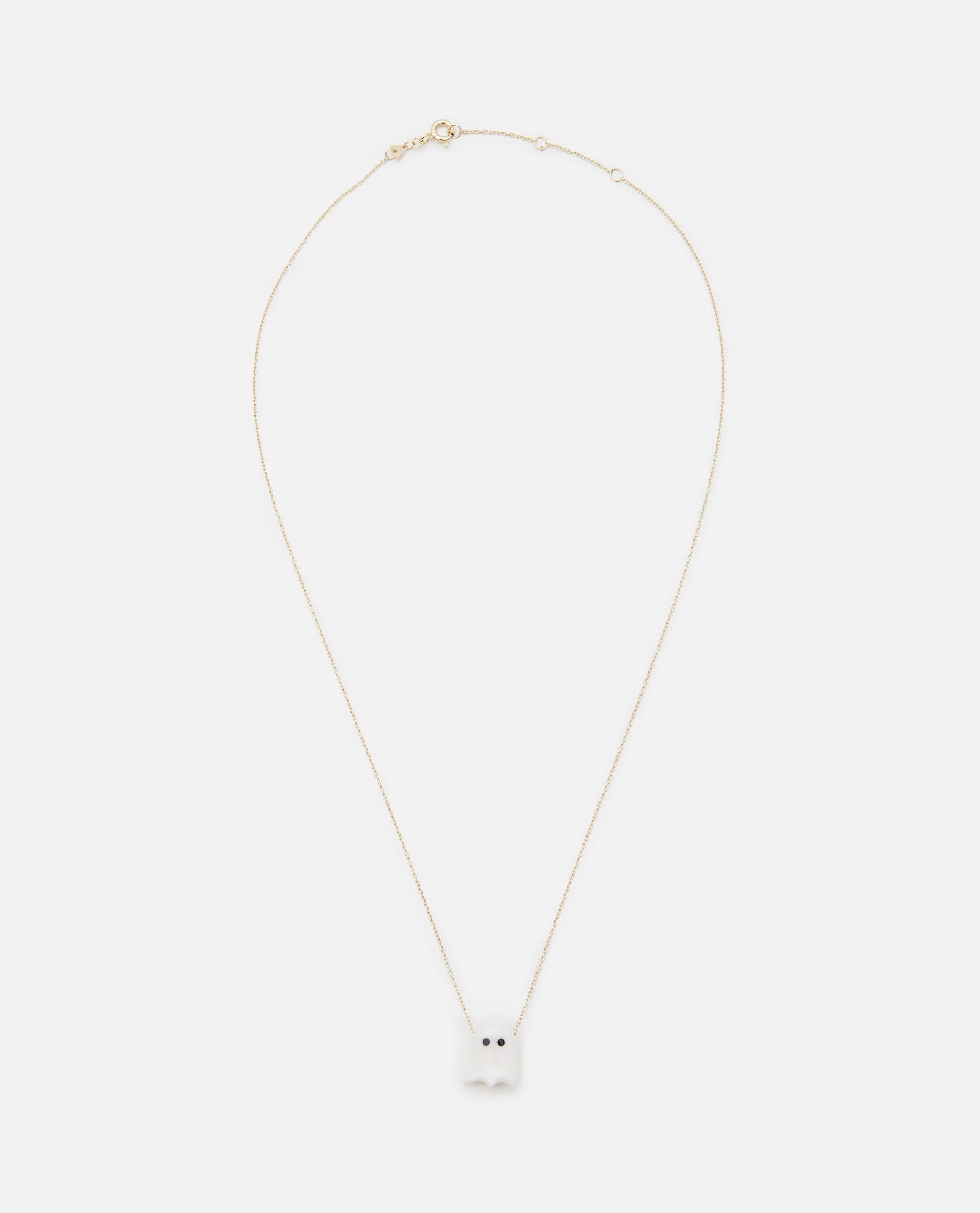Gold necklace with 'Ghost' pendant - 1