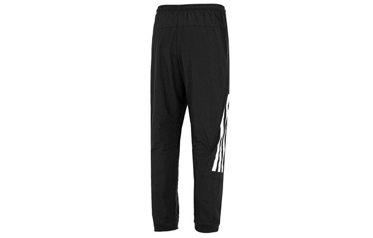 Men's adidas Stripe Logo Bundle Feet Woven Sports Pants/Trousers/Joggers Black HK2143 - 2