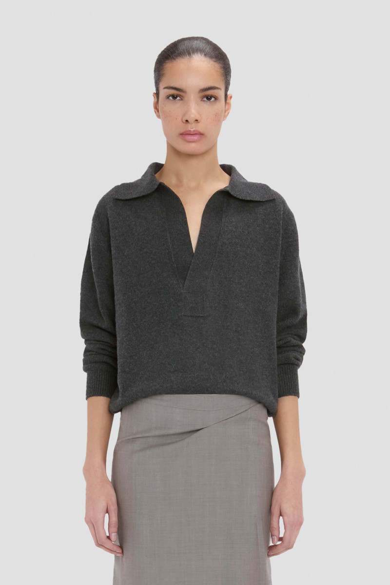 Victoria Beckham Genevieve Jumper In Ore Melange outlook