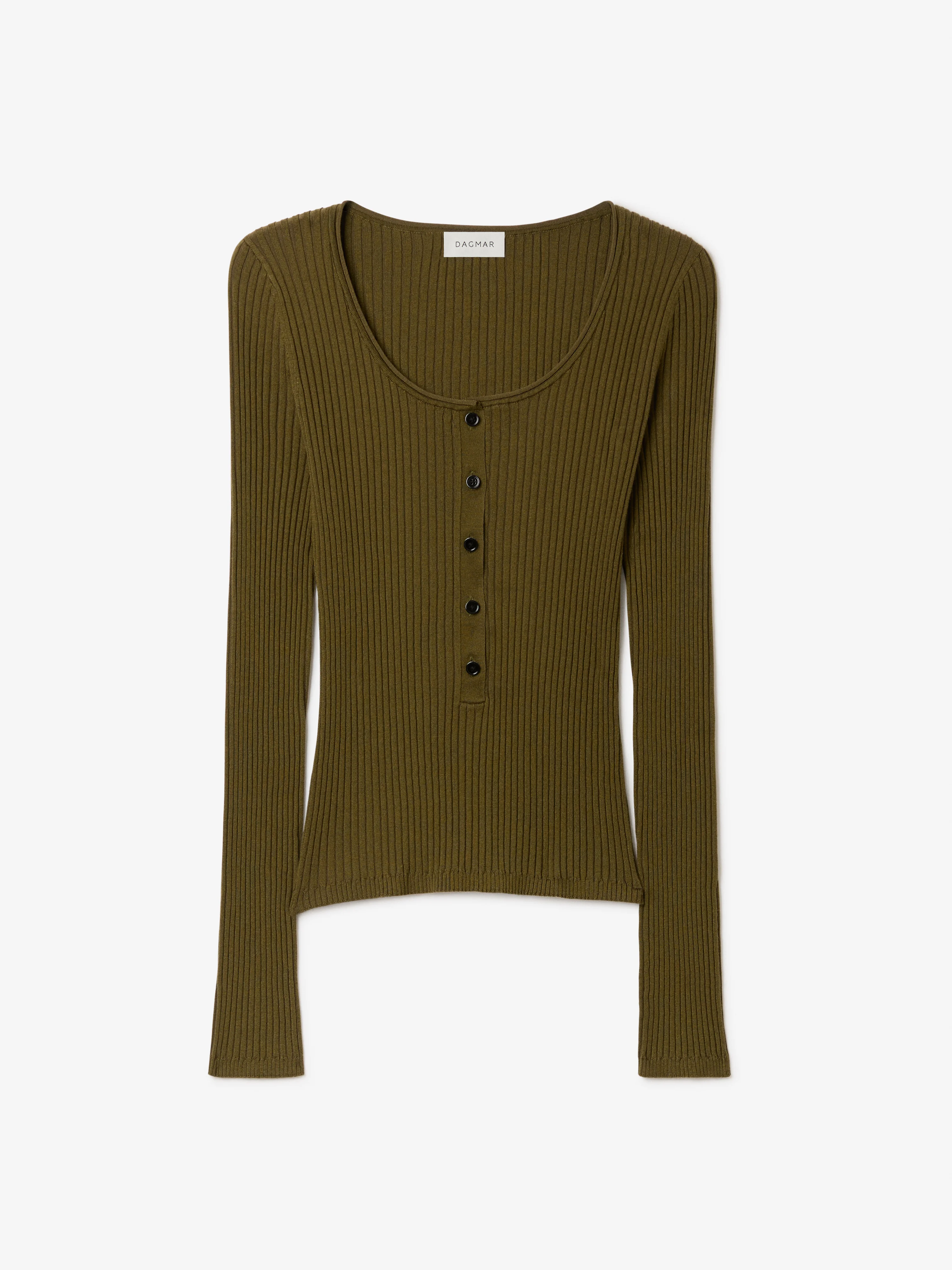 LS Henley Knit Top - 1