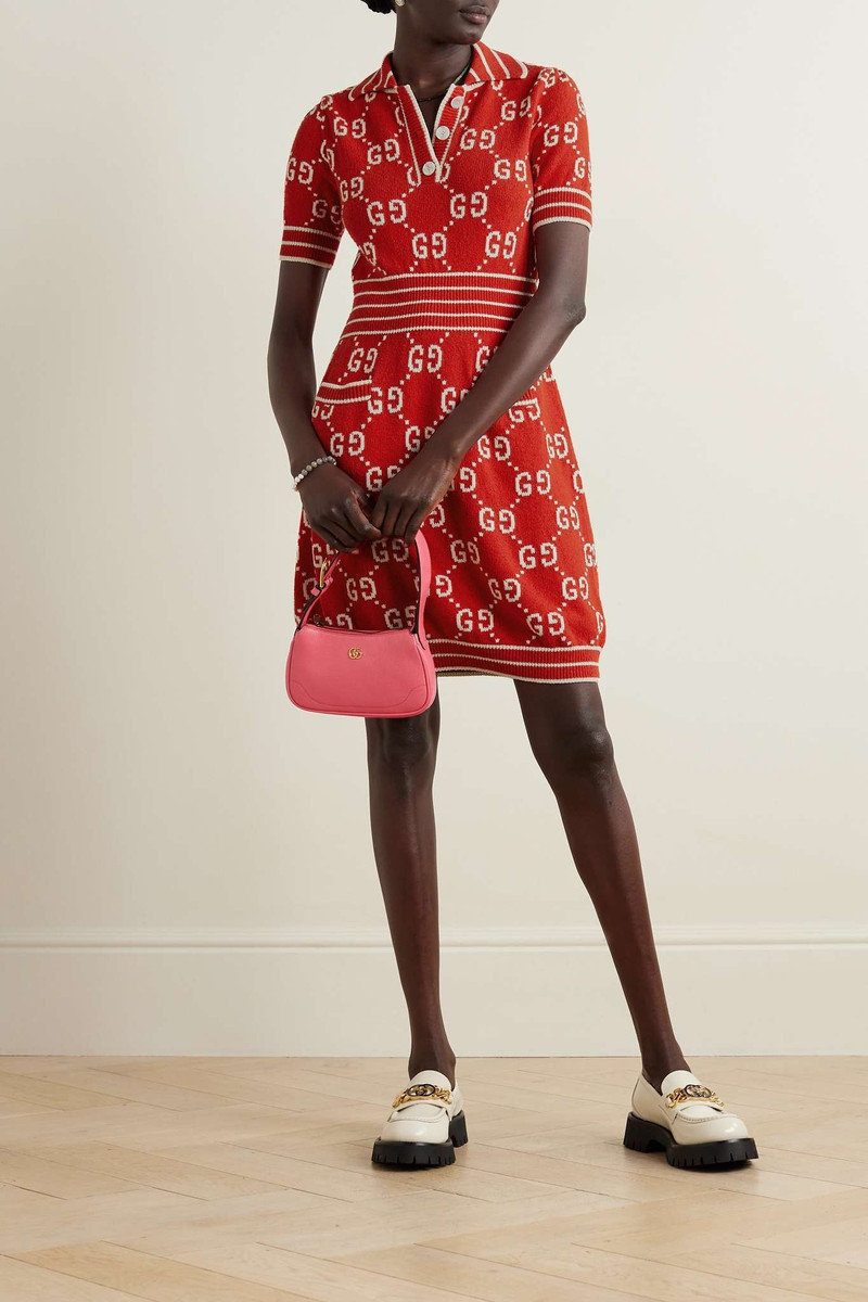 GUCCI Cotton-blend jacquard mini dress outlook