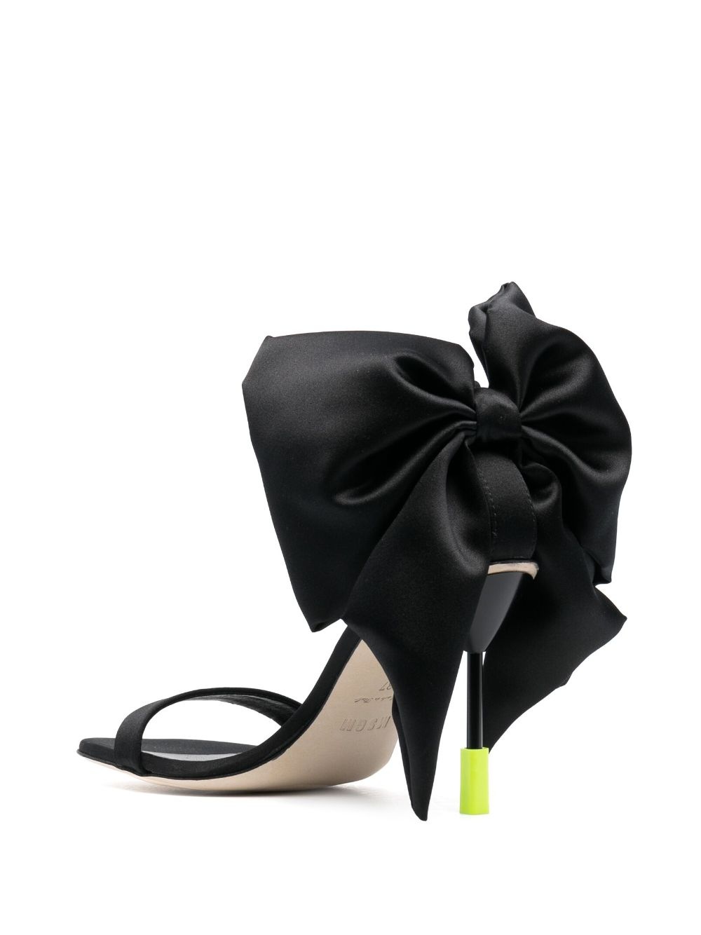 bow-detail 100mm leather sandals - 3