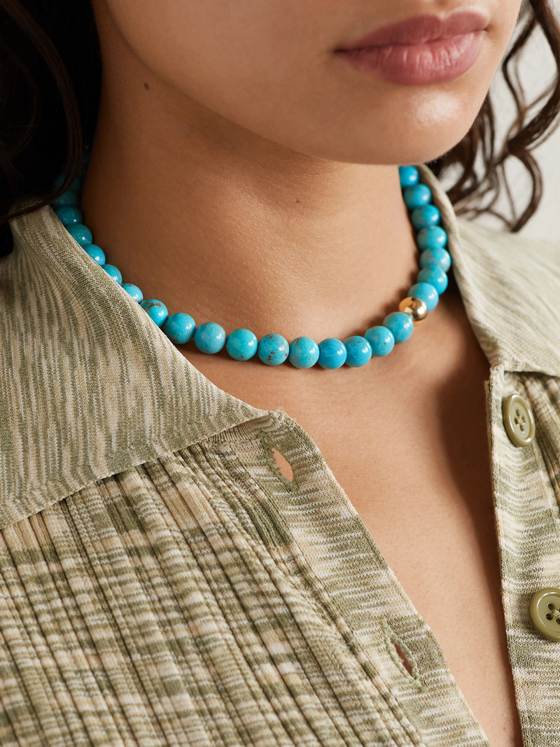 MATEO 14-karat Gold Turquoise Necklace outlook