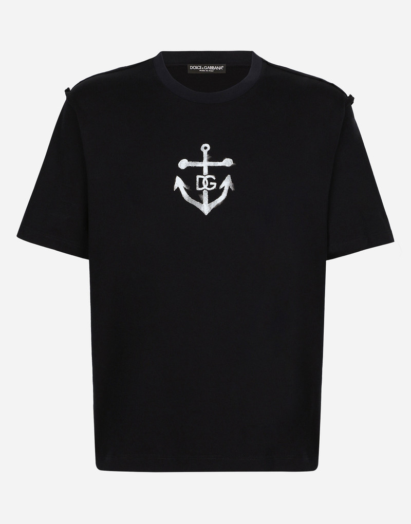 Short-sleeved 마리나 인쇄 티셔츠 1