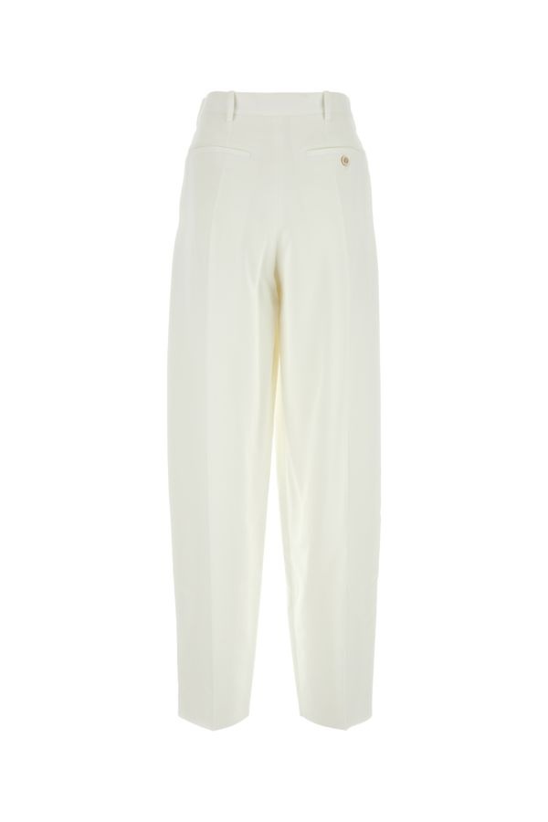 White stretch viscose pant - 2