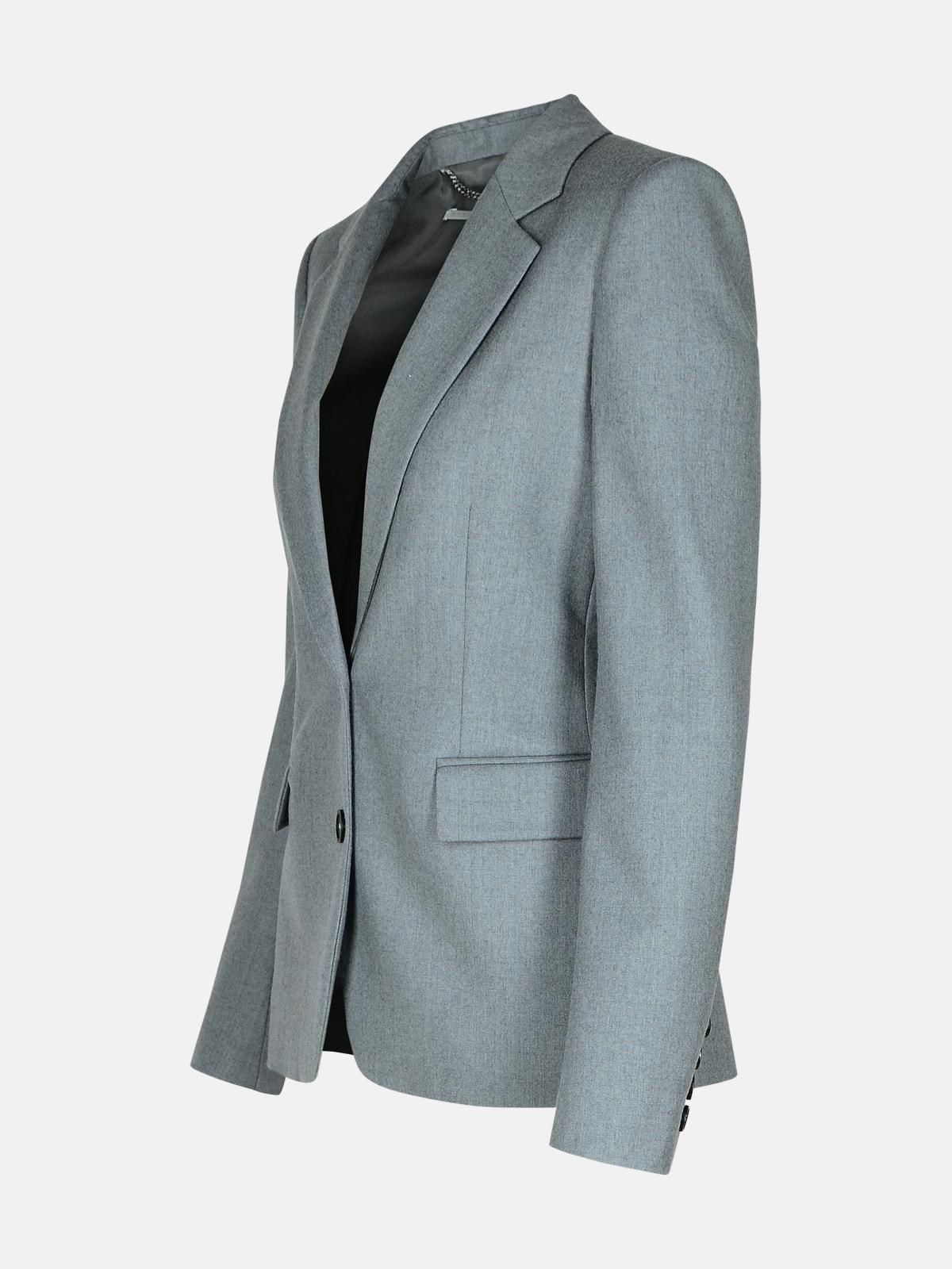 GREY WOOL BLAZER - 2