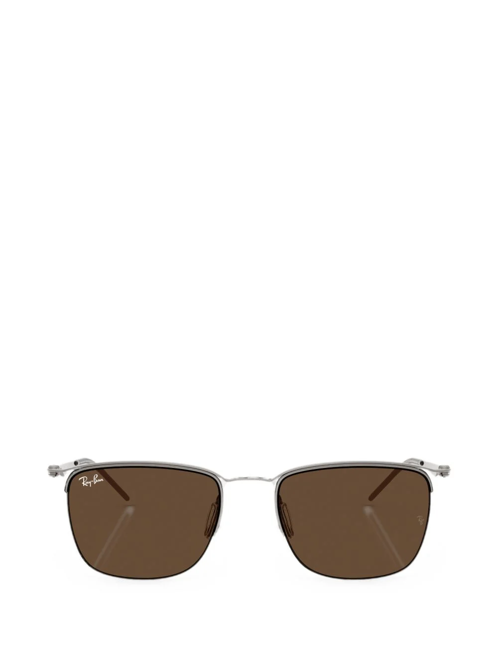 semi-rim square-frame sunglasses - 1